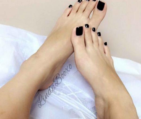 عکس مدل کاشت ناخن پا بلند