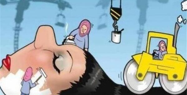 عکس خنده دار آرایشگاه