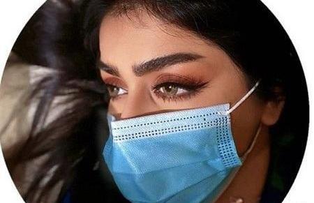 عکس فیک دختر با ماسک