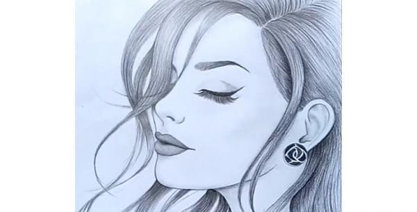 عکس نقاشی دختر واقعی