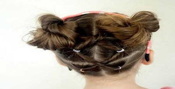 عکس شینیون مو دختر بچه