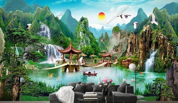 عکس نقاشی زیبا طبیعت