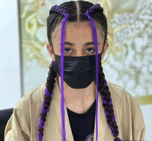 عکس بافت مو هلندی دو طرفه