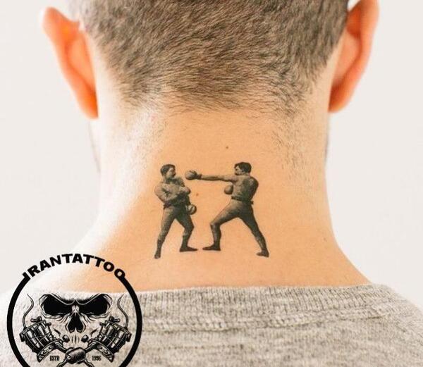 عکس تاتو دستکش بوکس