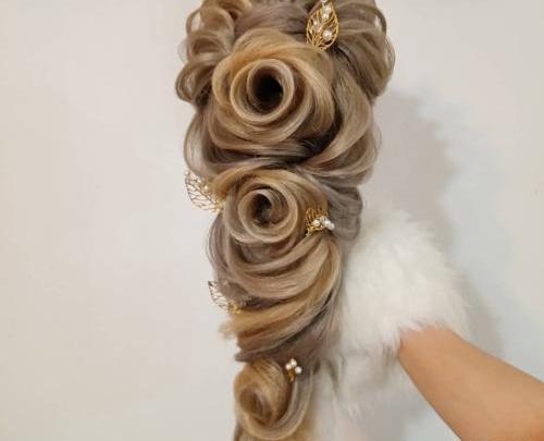 عکس شینیون مو برای عروسی