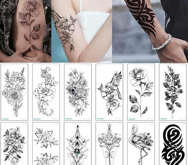 عکس تاتو روی دست کامل