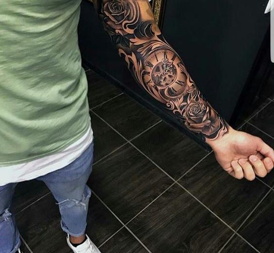 عکس تاتو روی دست کامل