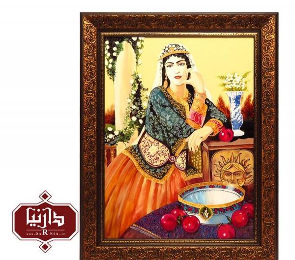 عکس نقاشی دختر قاجاری