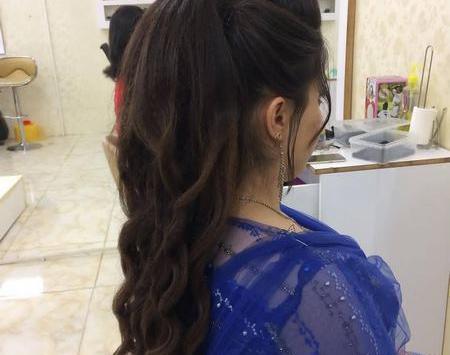 عکس شنیون جلوی مو