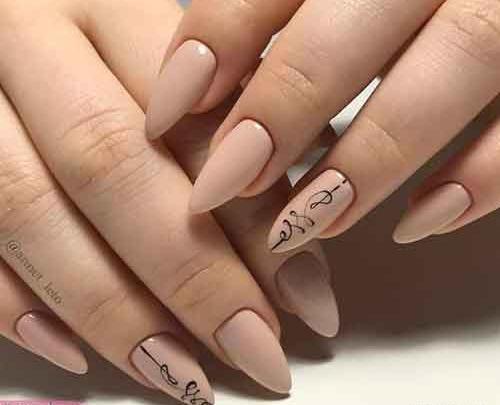 عکس مدل ناخن ساده شیک دخترانه