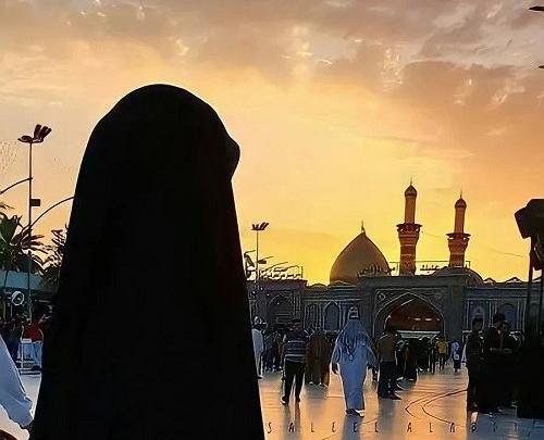 عکس دختر چادری در بین الحرمین