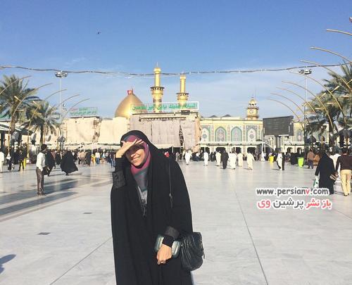 عکس دختر چادری در بین الحرمین