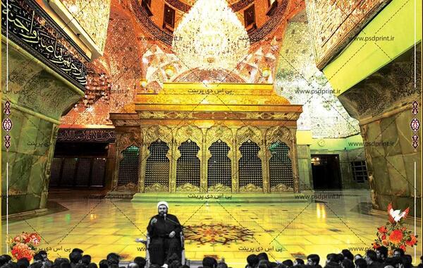 عکس نقاشی ضریح امام حسین