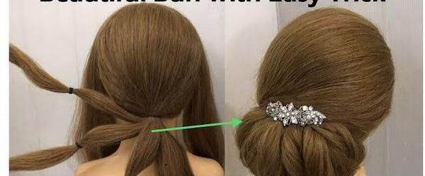 عکس شینیون مو دخترانه ساده