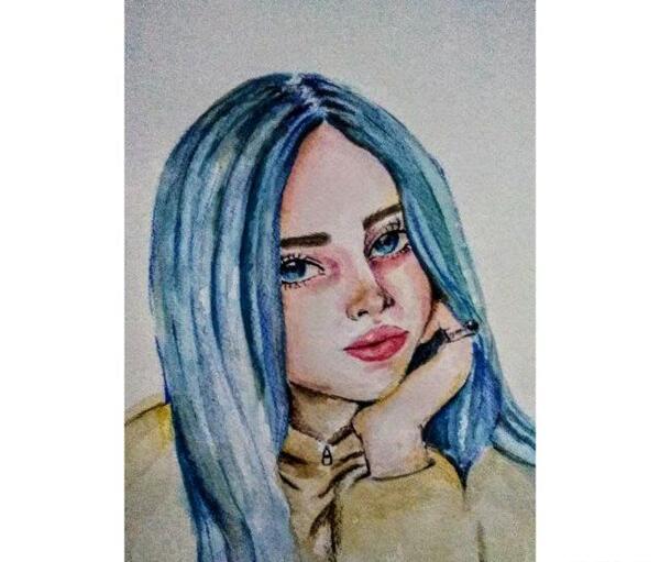 عکس نقاشی دختر چهره
