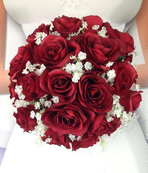 عکس دسته گل عروس قرمز