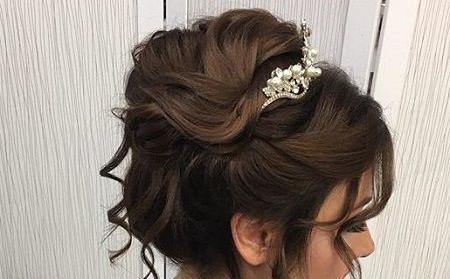 عکس شینیون موی قهوه ای