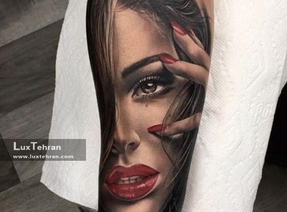 عکس تاتو مادر روی لب