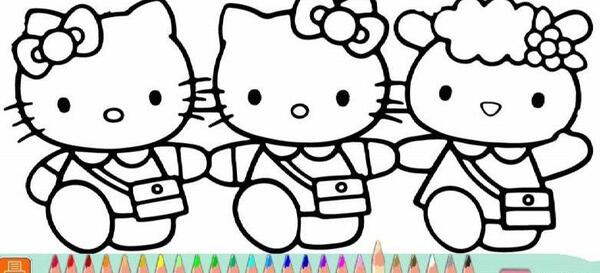 عکس کیتی ساده برای نقاشی