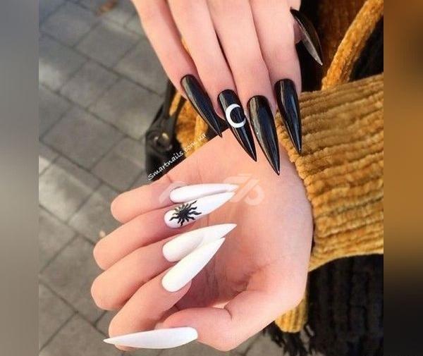 عکس مدل ناخن خفن مشکی