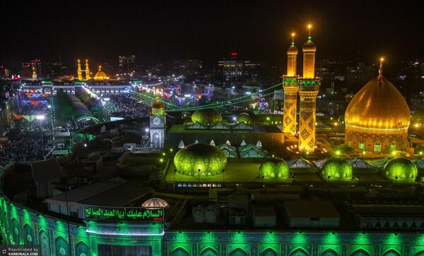بین الحرمین عکس حرم امام حسین و حضرت عباس