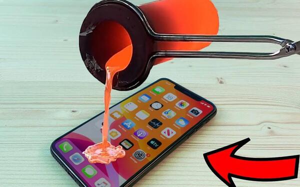 عکس گوشی اپل خرد شده