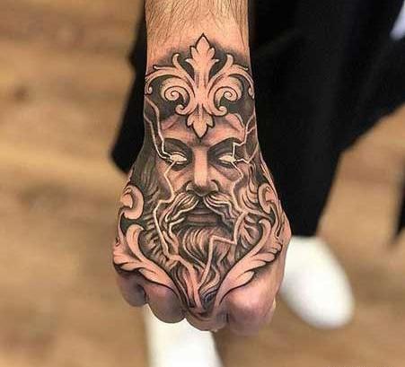 عکس تاتو دست لاتی