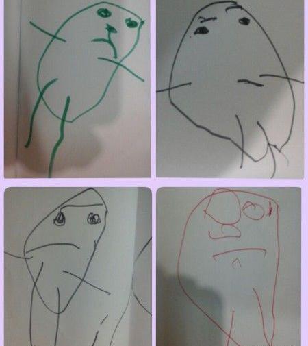 عکس نقاشی صورتک زیبا