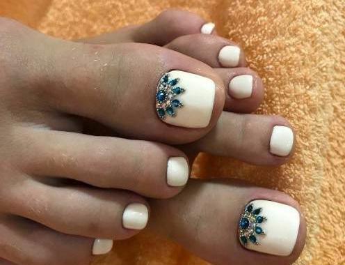 عکس مدل های کاشت ناخن پا