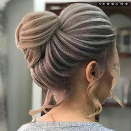عکس اموزش شینیون مو ضربدری