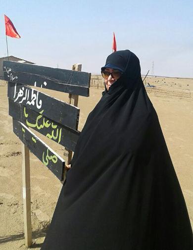 عکس خواهر شهید ابراهیم هادی