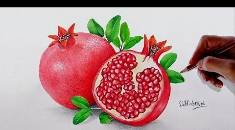 عکس نقاشی انار