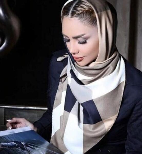 عکس بافت مو زیر شال