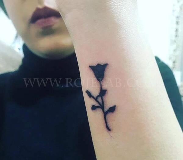 عکس تاتو روی دست زنانه
