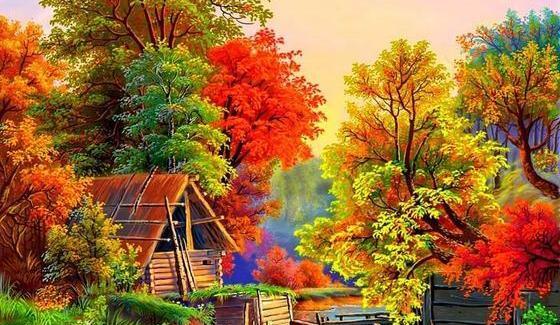 عکس نقاشی زیبا از طبیعت