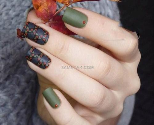 عکس مدل ناخن ساده یاسی