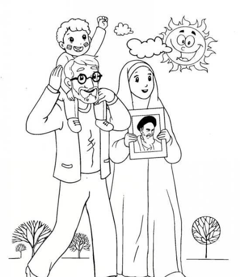 عکس نقاشی زیبا هفته بسیج