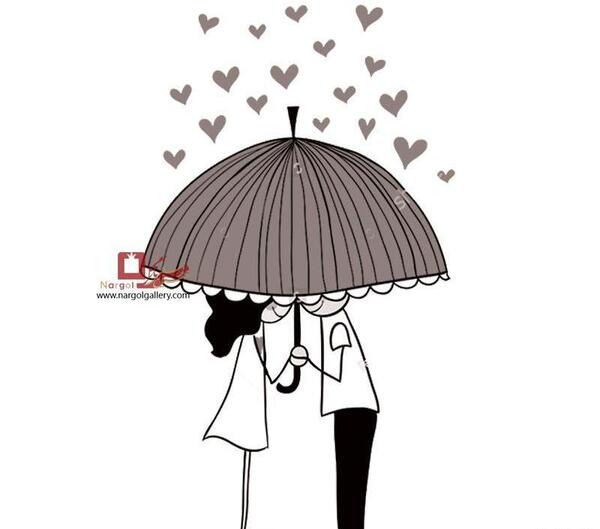 عکس نقاشی ساده عاشقانه فانتزی