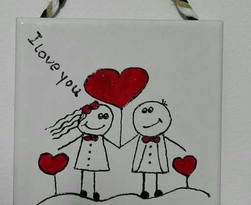 عکس نقاشی ساده عاشقانه فانتزی