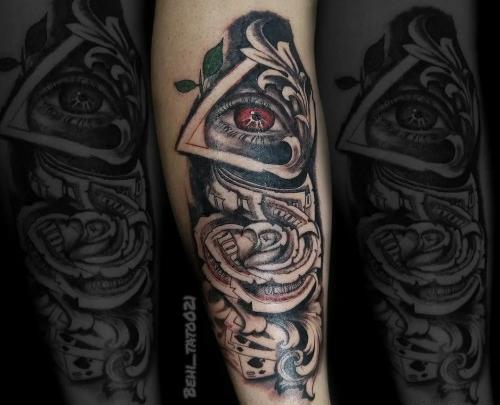 عکس تاتو دست شایع