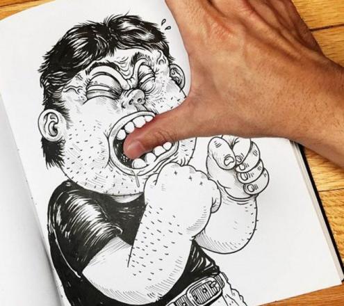 عکس نقاشی ساده اسکلت
