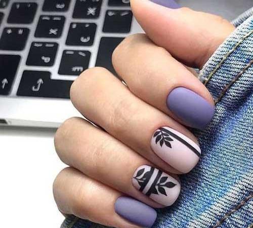 عکس مدل ناخن کوتاه مات