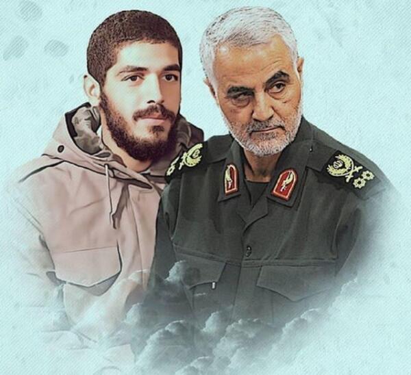 عکس شهید سلیمانی و شهید ابراهیم هادی