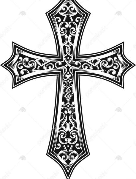 عکس طرح تاتو صلیب