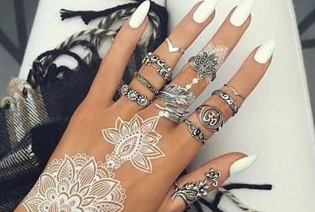 عکس طرح تاتو حنا دخترانه