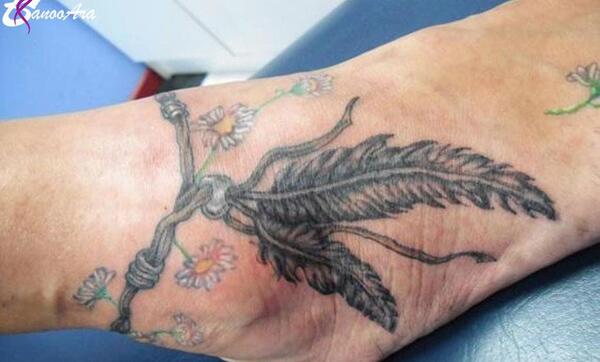 عکس تاتو روی دست و پا