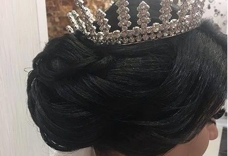 عکس شینیون موی صورتی
