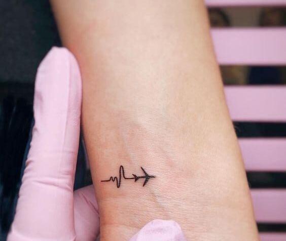 عکس تاتو روی دست مچ
