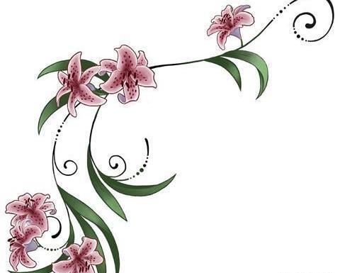 عکس تاتو گل