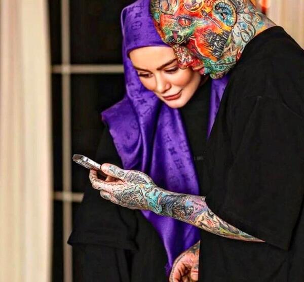 عکس تاتو سحر قریشی